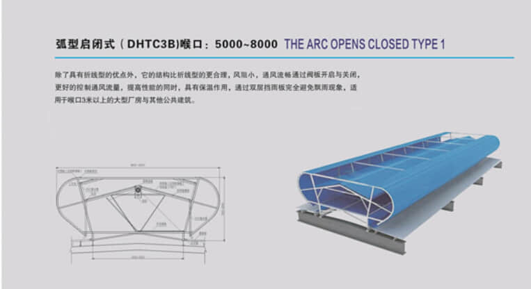 弧形启闭式（DHTC3B)：5000~8000